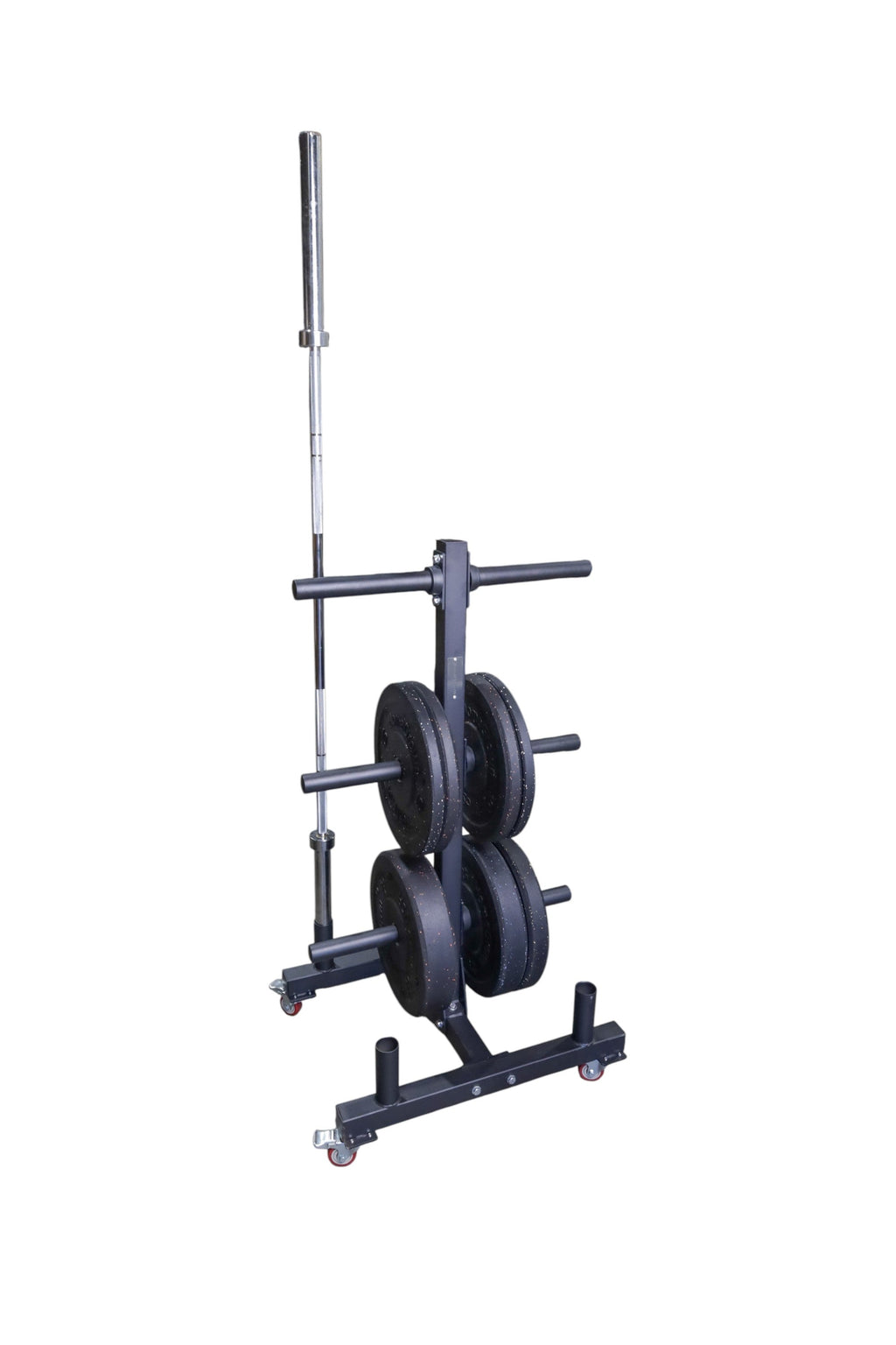 Mobile Plate Storage Rack w/Bar Sleeves