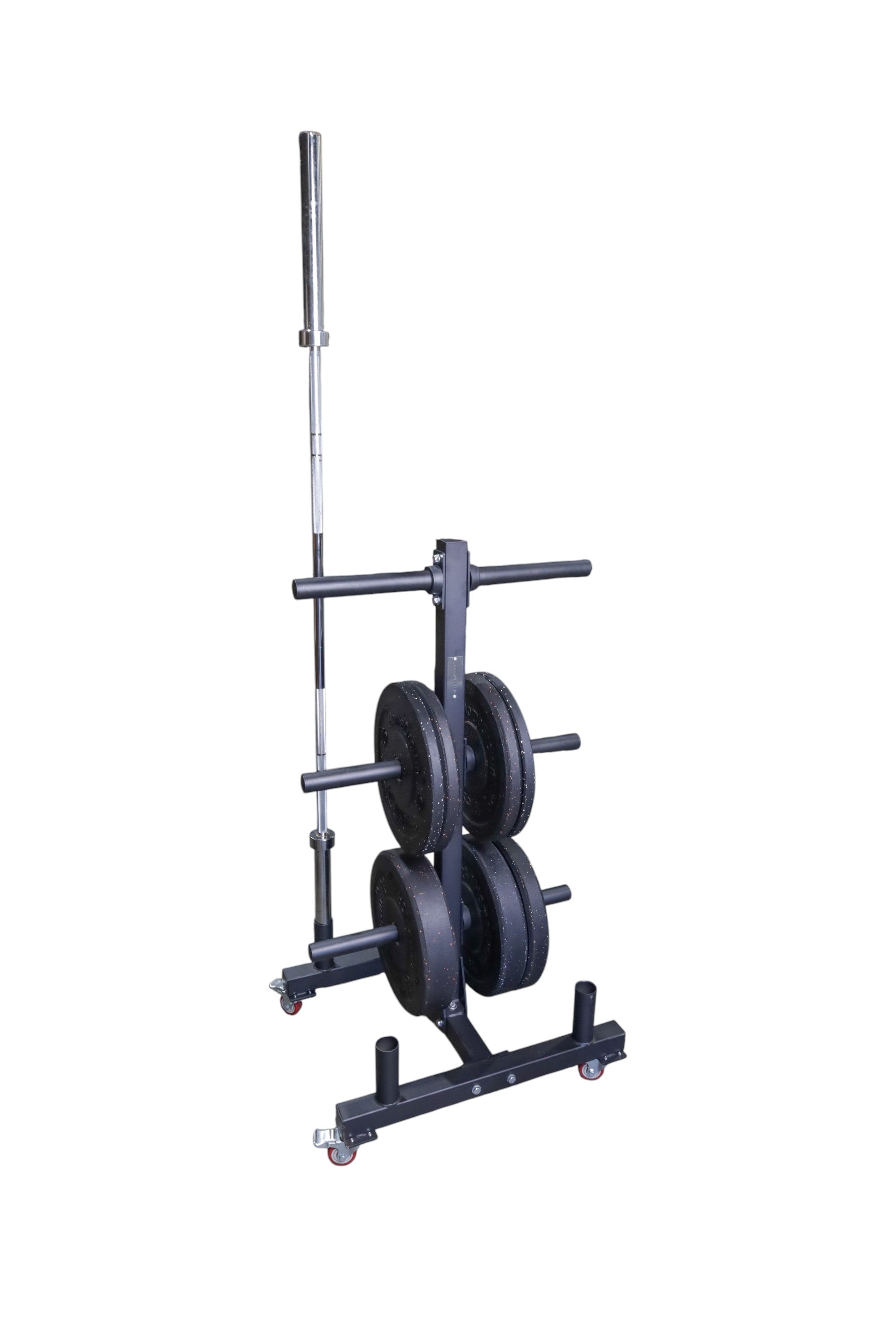 Mobile Plate Storage Rack w/Bar Sleeves