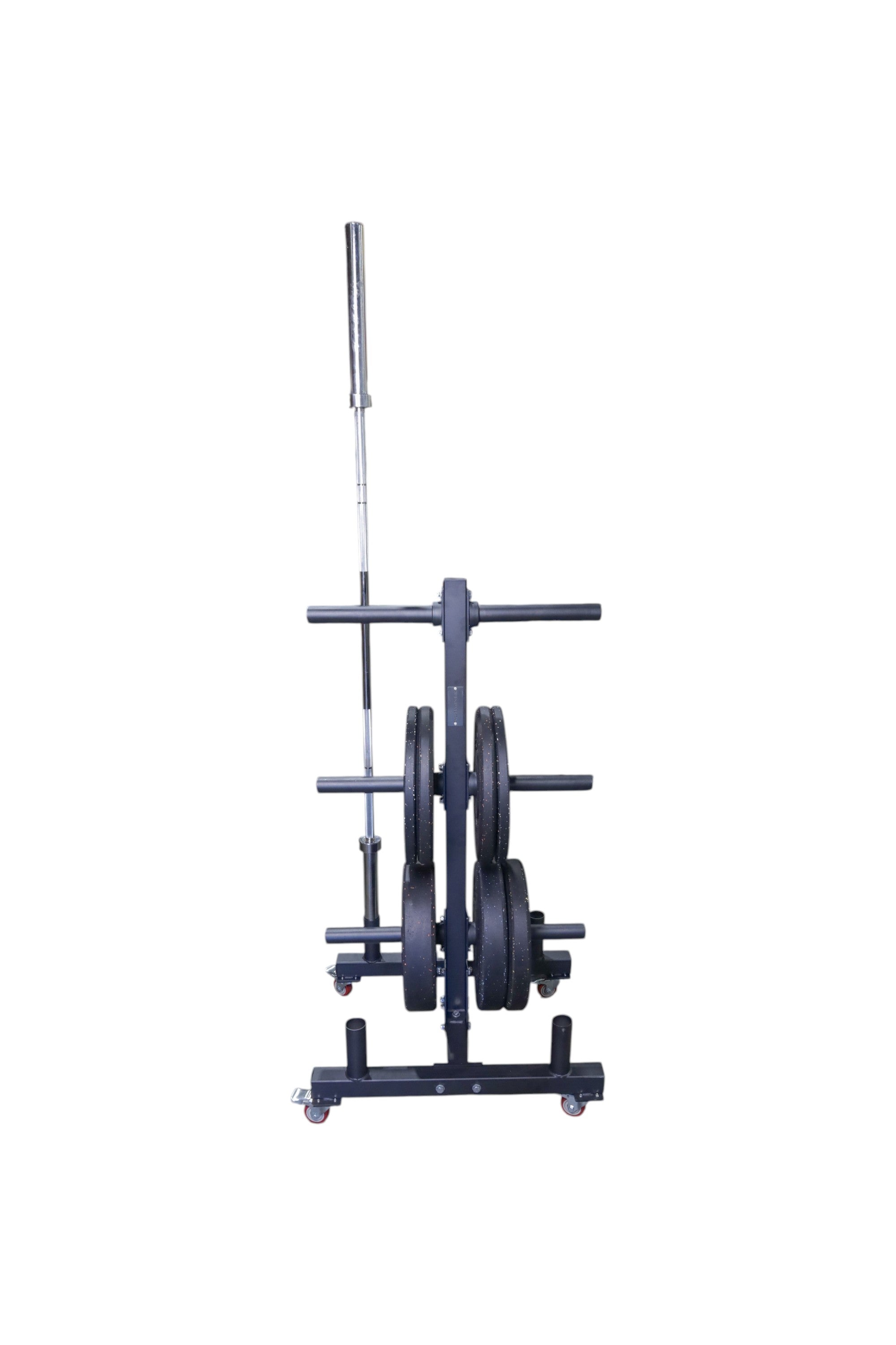Mobile Plate Storage Rack w/Bar Sleeves